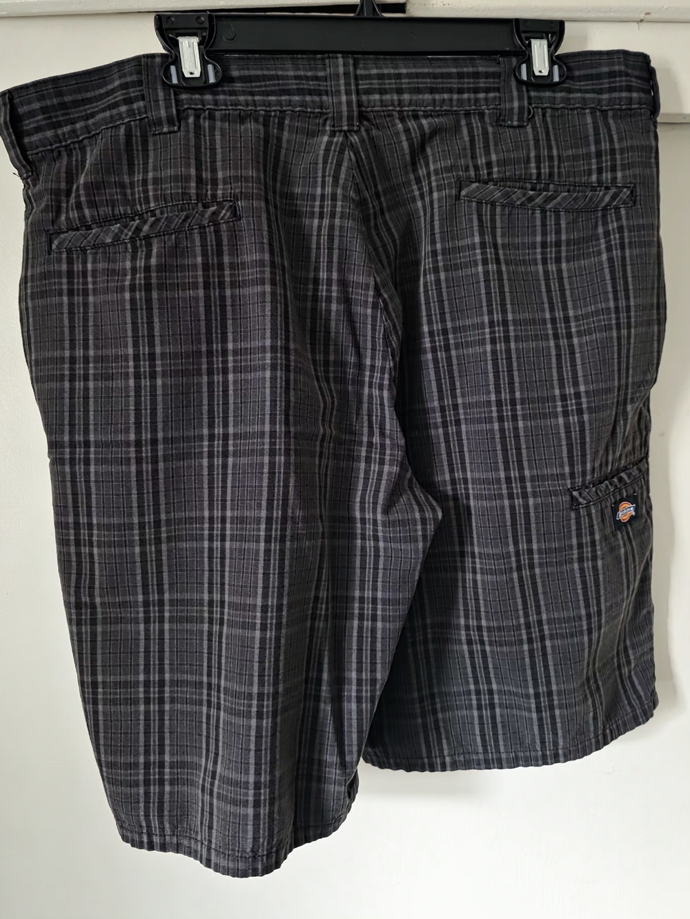 Dickies Men's Black Plaid Work Shorts